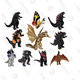 Set of 10 Godzilla Toys | $20 | Amazon